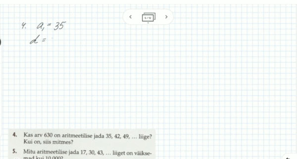 Aritmeetilise jada üldliikme valem