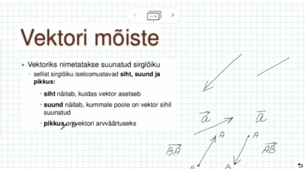 Vektori omadused