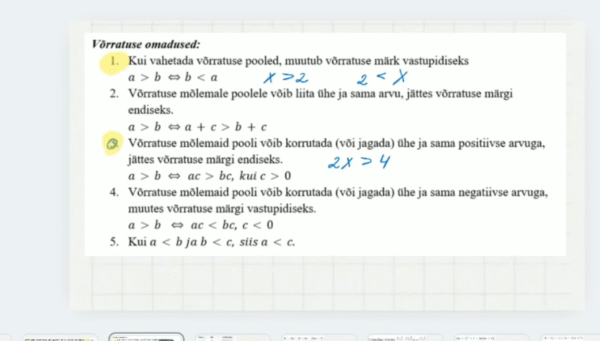 Võrratuste omadused, 10. klass, matemaatika - Image 3