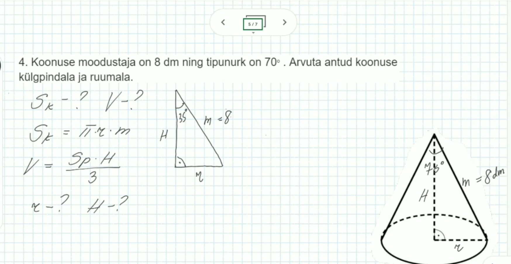 Koonus, 9. klass, matemaatika - Image 3