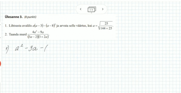 Lihtsustamine ja taandamine, 9. klass, matemaatika - Image 2