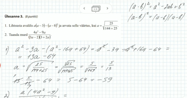 Lihtsustamine ja taandamine, 9. klass, matemaatika - Image 4