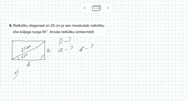 Kolmnurk: harjutusülesanded, 9. klass, matemaatika - Image 4
