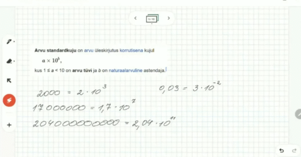 Arvu standardkuju, 10. klass, matemaatika - Image 3