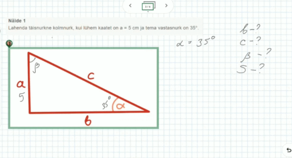 Täisnurkne kolmnurk: harjutusülesanded 1, 10. klass, matemaatika - Image 2