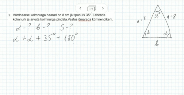 Kolmnurga lahendamine: harjutusülesanded 1, 10. klass, matemaatika - Image 4