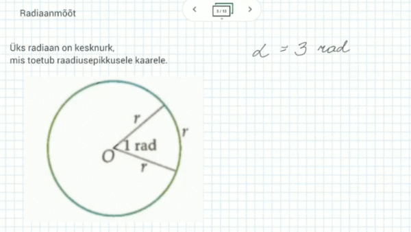 Kraad ja radiaan: harjutusülesanded 1, 10. klass, matemaatika - Image 3