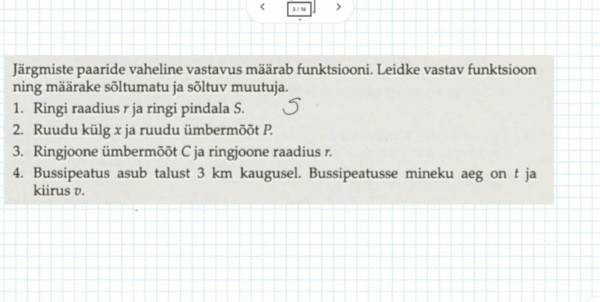 Funktsiooni sõltuv ja sõltumatu muutuja, 11. klass, matemaatika - Image 2